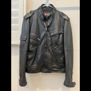Mens Medium Leather Jacket